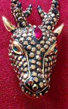 Butler & Wilson Stag Head