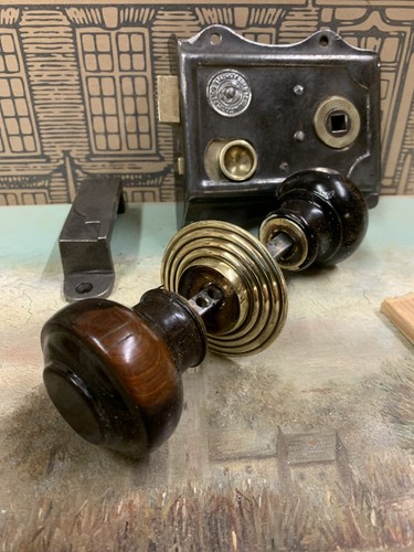 Old victorian rim lock - rim, vintage