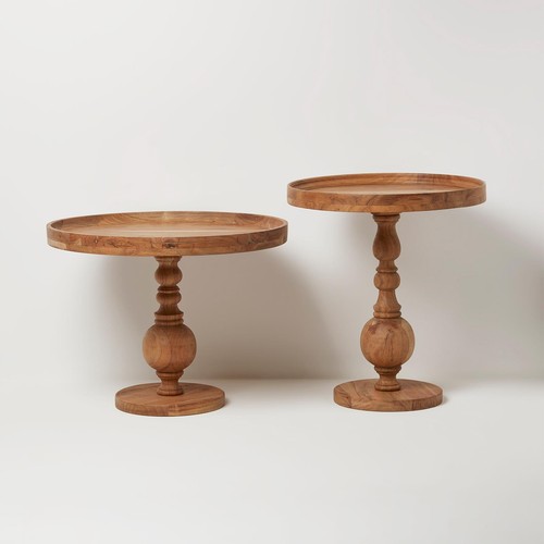 Set wooden side tables - set, of