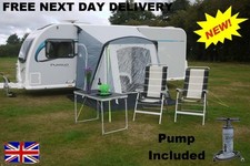 Sunncamp Bridgford Skye 260 Air Grey Caravan Porch Awning 2025 Swift Dash Up SC