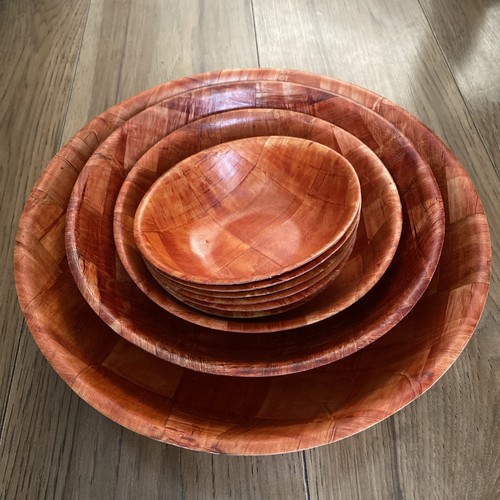 Vintage woven parquet - , wooden