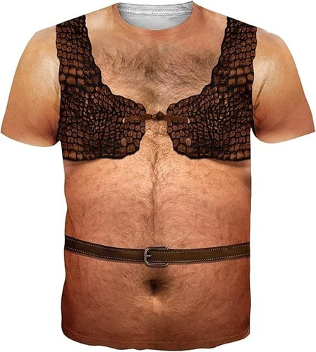 Funny hairy chest costume - hairy,