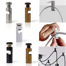 DIY Ceiling Lamp Cable Hook Keeper for Swag Pendant Lighting Hanger Cord Clip