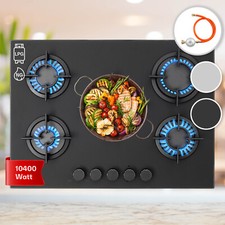 Gas Hob 70 cm 5 Burner Glass