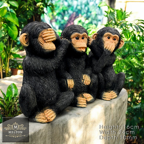 Wise monkeys figurine - wise,
