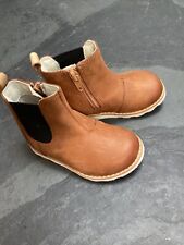 Clarks Boos Girls Size Uk 4.5 Tan Lan Leather 