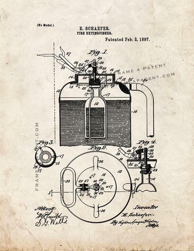 Fire extinguisher patent - patent, print