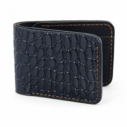 Men brown alligator texture - men's,