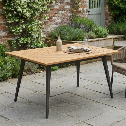 Versatile slatted garden table - slatted,