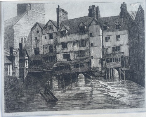 Edwin evans 1872 - etching, of