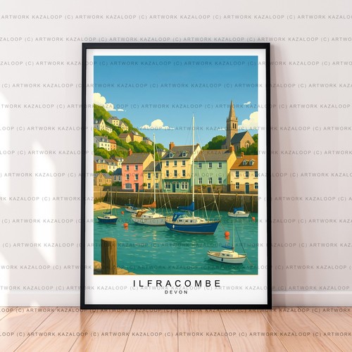 Ilfracombe devon unframed - ilfracombe,