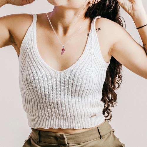 Lightweight red heart necklace - lightweight,