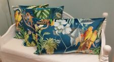 HANDMADE cushion cover Use Tropical jungle velvet animals Monkey Parrot Fabric