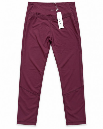 Burgundy high wasted - , leggings