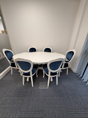 Clasic white dining table and - clasic,
