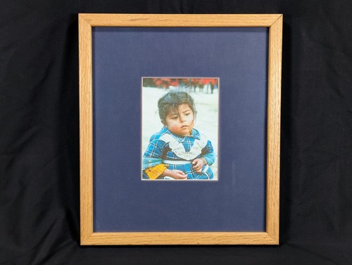Framed color photograph - framed,