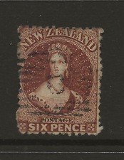 * NEW ZEALAND SG122 6d Red