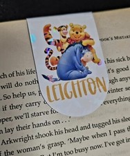 Winnie The Pooh Magnetic Bookmark | Personalised | Stocking filler | Page Saver 