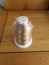 1128 dark ecru brown  Sulky Rayon Thread 40 Wt. 5000m Cone sealed Free Postage