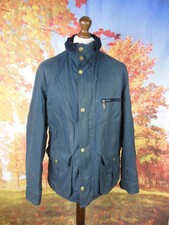 CRO' JACK handmade in England blue waxed cotton Wax Jacket. UK men's size Large