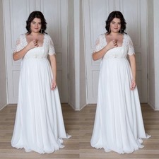 Chiffon White Wedding Dresses