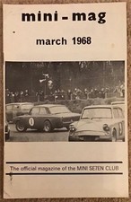 MINI-MAG MAR 1968 Official Magazine of the Mini Se7en Club