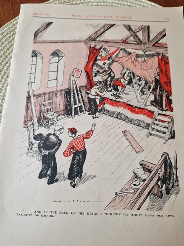 Original 1937 punch print - original,