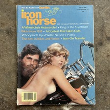 VTG Iron Horse motorcycle magazine december 1979 iron on transfer vtg