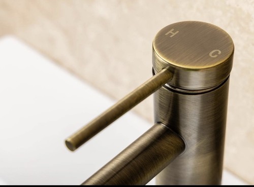 Ovelo antique brass mono basin - brass,