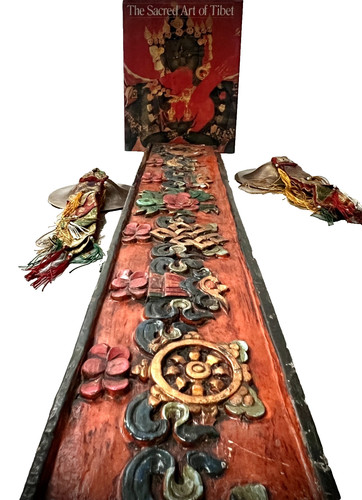 Vintage buddhist panel eight - vintage,