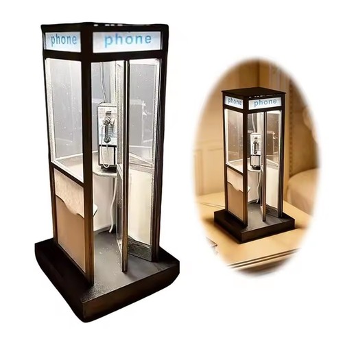 Retro vintage tall phonebooth - retro,