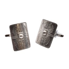 Roman Shield Pewter Cufflinks