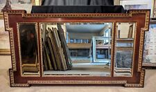 Antique Mahogany & Gilt Victorian Over mantle Mirror
