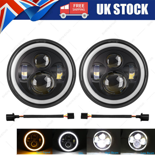 Dot round black led - 7'',