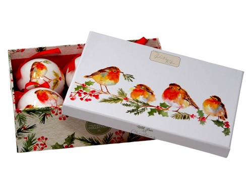 Watercolor robin christmas - watercolor,