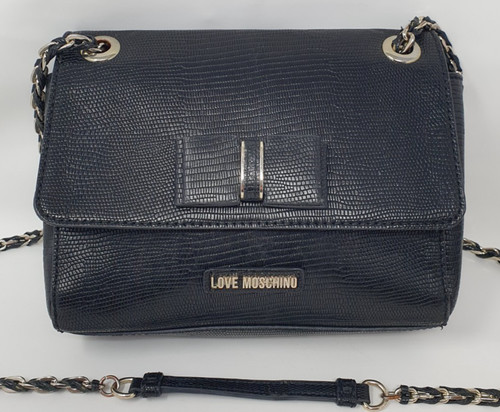 Love moschino black bow - black,