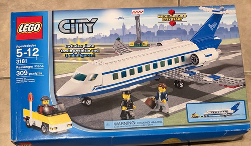Lego city passenger plane 3181 - city,