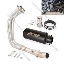 YZF R7 2021-2025 for Yamaha MT-07 Full System Exhaust Header Pipe Black Muffler