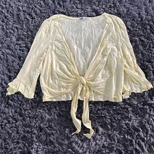 ladies yellow cardigan size 20 PerUna New No Reserve 