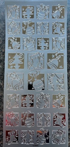 Christmas peels off stickers - peels,