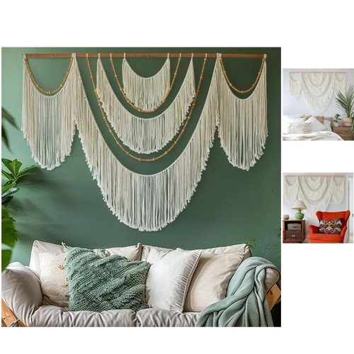 Crafted macrame wall hanging - wall,