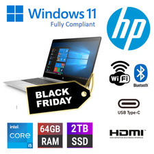 CHEAP FAST Windows 11 14" Laptop CORE i5 8th Upto 64GB RAM 2TB SSD WIFI OFFICE