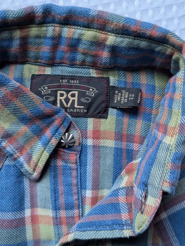 Rrl ralph lauren plaid western - ralph,