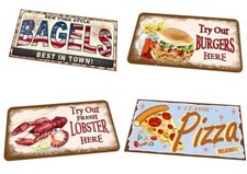 Bar Cafe Vintage Metal Signs