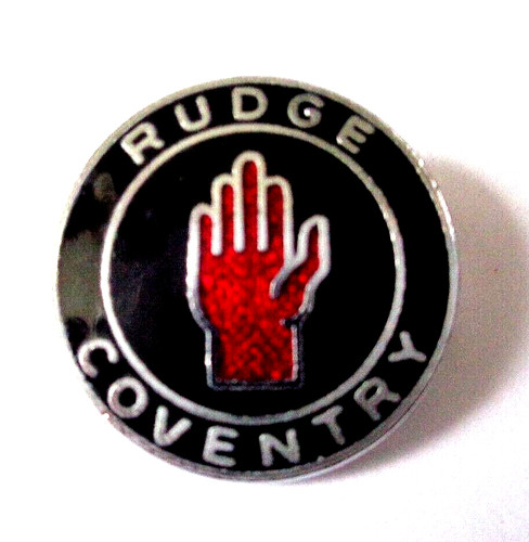 Rudge motor cycle enamel lapel - rudge,
