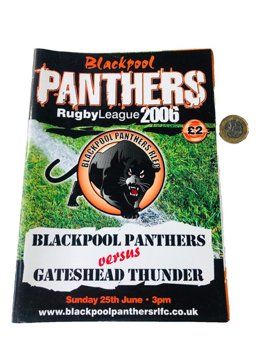 Rugby programme blackpool - programme,