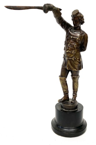 Antique bronze figure a - figure,