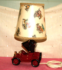 VINTAGE 1950S CERAMIC CAR LAMP