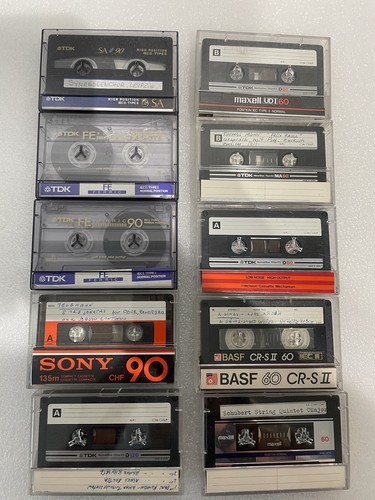 Cassette tape bundle x10 tdk - cassette,