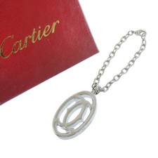 Cartier Decor 2C Motif Oval Key Ring Charm